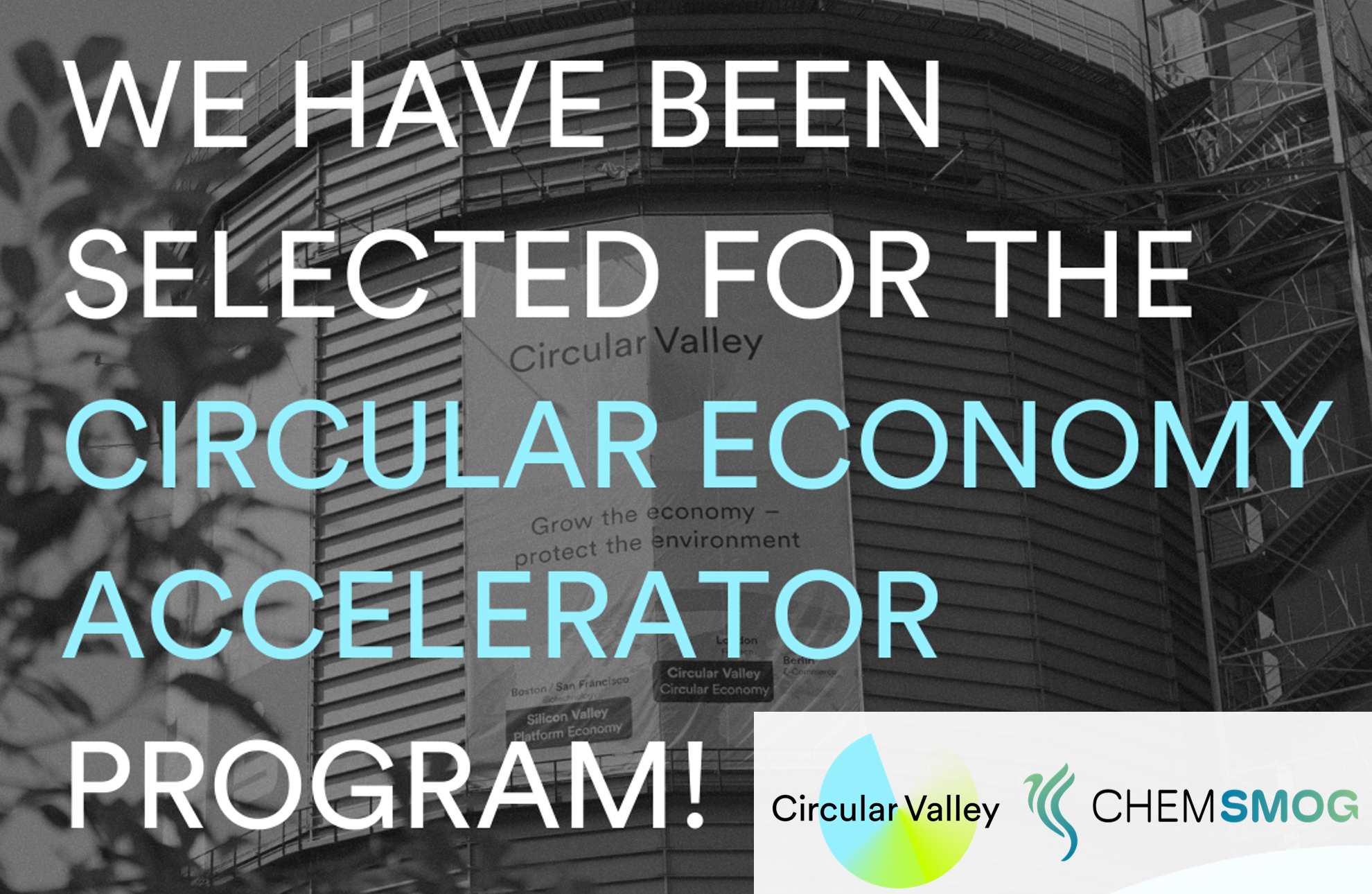 ChemSmog Joins the Circular Valley Accelerator!